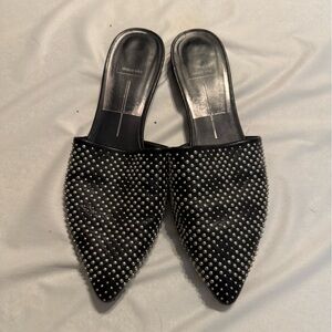 Dolce Vita Black Studded Mules